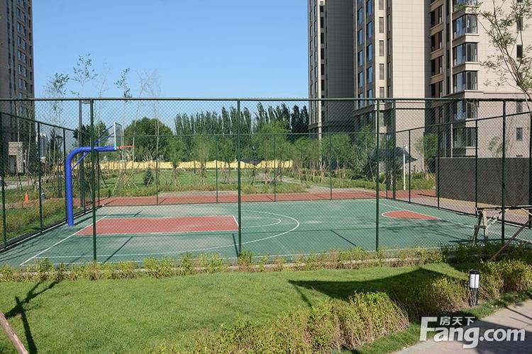 加州郡府·融邦小区内篮球场实景图(2015-8-17)-包头