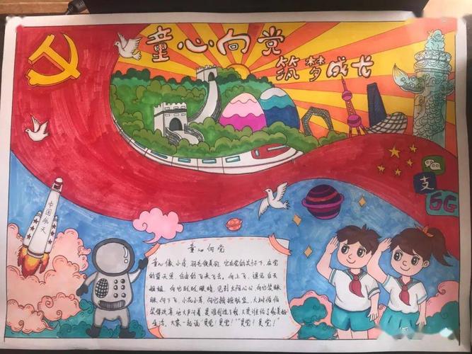 【童心向党,筑梦成长】红色手抄报获奖作品展览
