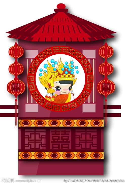 老鼠嫁女的花轿设计图__卡通设计_广告设计_设计图库