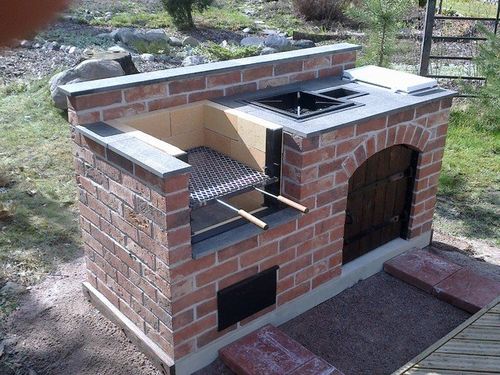 在院子里用砖头砌个烧烤灶中山庭院砖砌烤炉教程