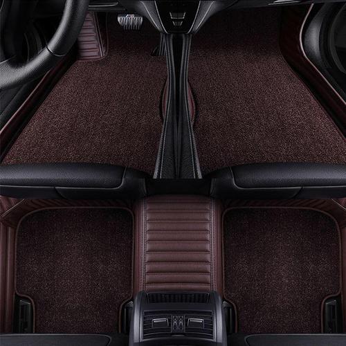 2020新款沃尔沃xc60xc90s60ls80ls90新能源专用真皮汽车脚垫真皮咖啡