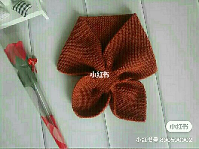 羊毛线蝴蝶结围巾_蝴蝶结_围巾_diy手工制作_时尚_配饰