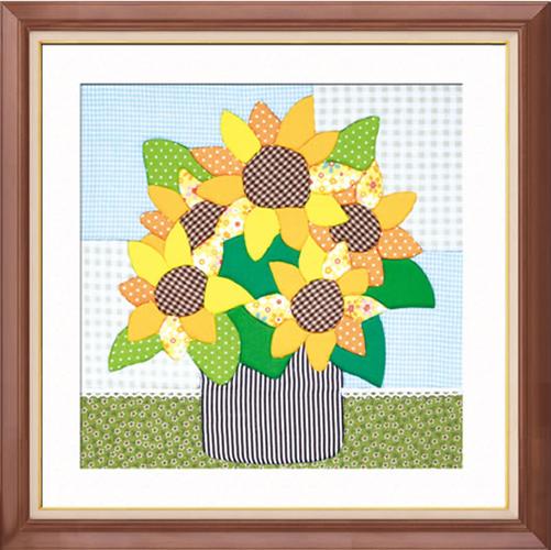 diy布艺家居装饰 手工材料包 学生儿童 拼布贴布画 花卉花朵系列商品