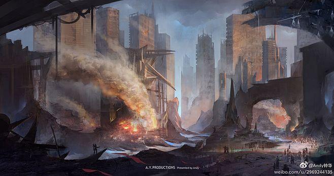 末日 科幻 未来 废墟