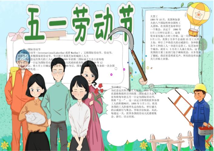 五一劳动节工人手抄报电子小报word小报.docx 1页