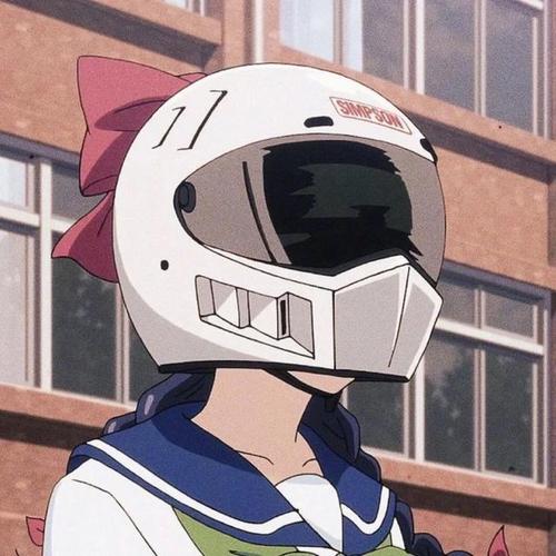 爆音少女,超酷机车女孩头像
