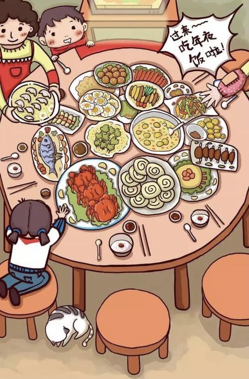 绘画:《年夜饭》