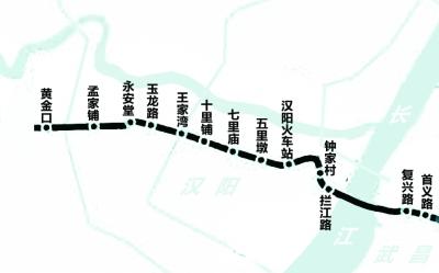 武汉地铁4号线二期12月底铺轨地面设高架跨三环线