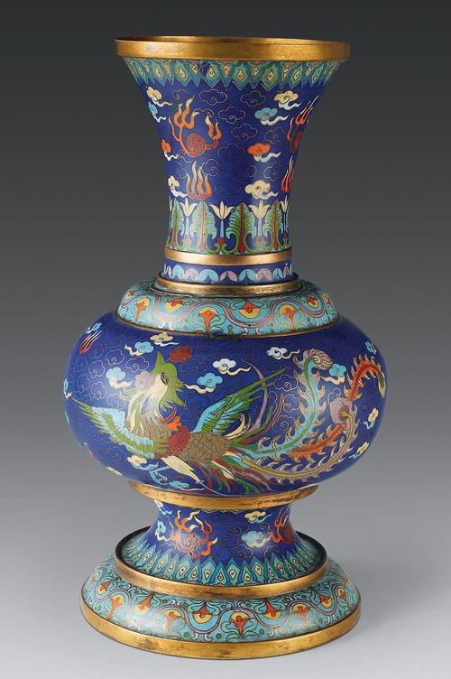 0132 掐丝珐琅彩凤纹尊