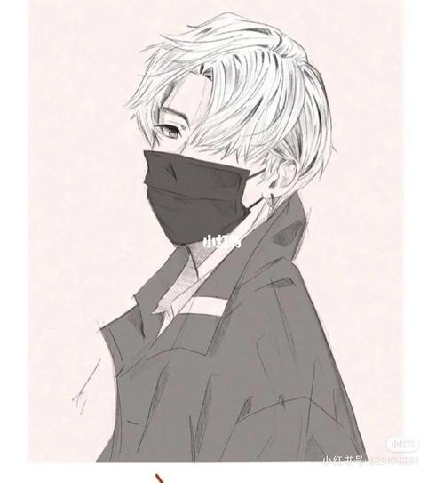 戴口罩男头_素材_头像