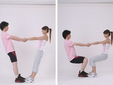 运动:甜蜜瘦身 情侣二人修长腿