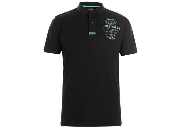 pierre cardin embroidered logo polo men