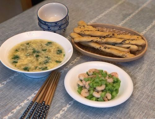 栩妈的家常味做的早餐