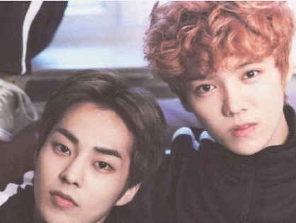 鹿晗点赞了前队友exo成员金珉锡入伍前发出的剃发照