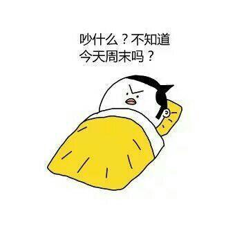 周末就该睡觉搞笑表情包