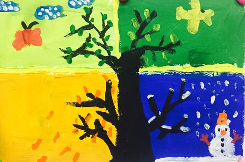 四季树(水粉课)