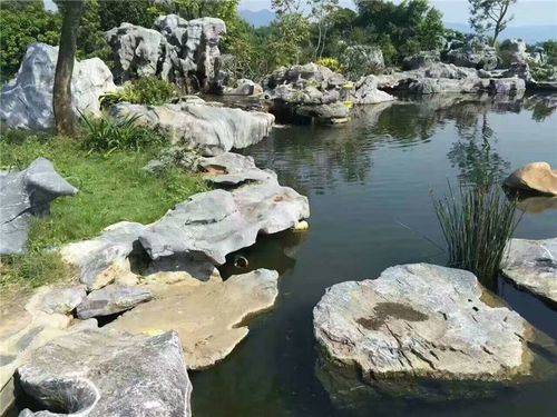 江苏无锡千层石厂家精品千层石青灰黄色景观假山石园林景观石草坪石