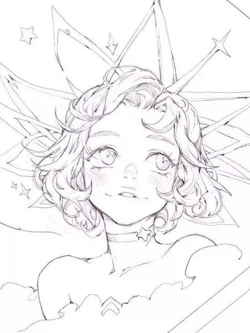 绘画素材大神临摹线稿