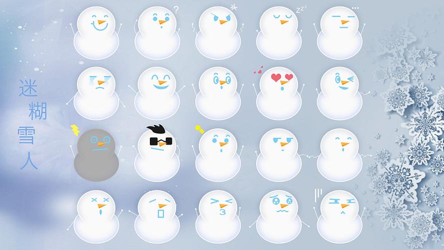 原创作品:雪人表情