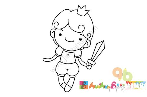 一步一步教你画 王子简笔画图片大全怎么画简笔画教程_绘画吧-画画