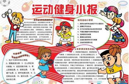 我爱运动幼儿手抄报运动会手抄报