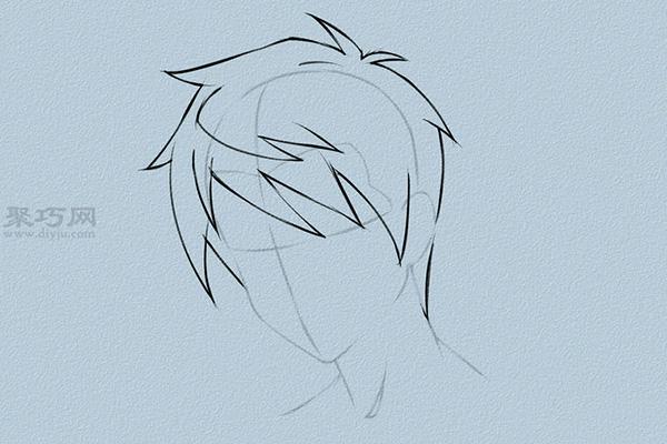 男性动画人物画法教程 教你怎么画动漫人物的头发