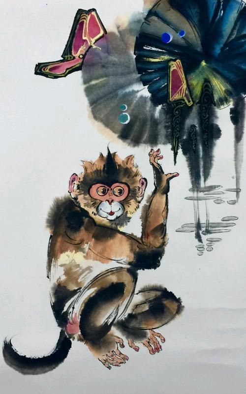 王忠和丨灵猴献瑞篇赞猴古诗词欣赏