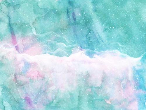 [高清]唯美梦幻水彩星空插画图案背景图片 (26张)