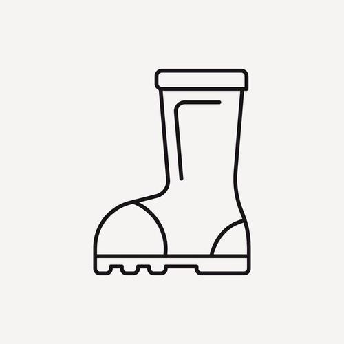 雨鞋,线条,象征