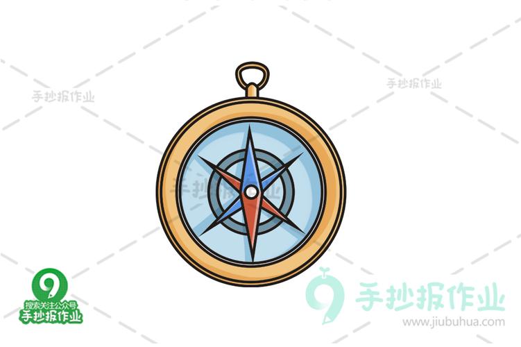 指南针简笔画