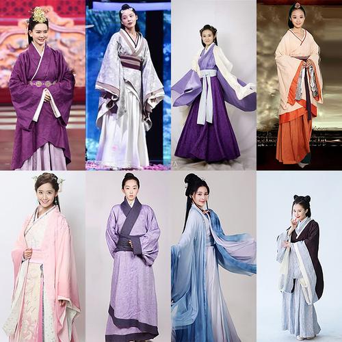 影视春秋战国秦朝汉朝女士曲裾汉服民族服装古装仙女