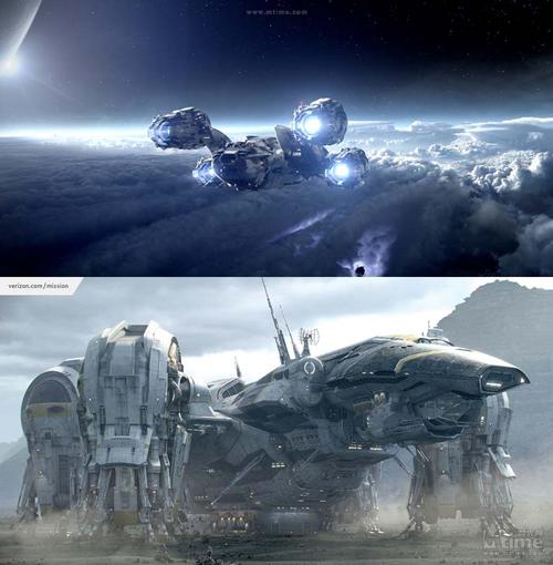《普罗米修斯》视效段落制作揭秘 普罗米修斯号飞船在lv-223星球上