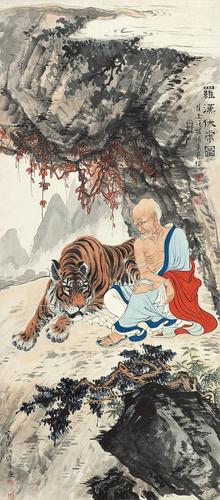 十八罗汉伏虎图是什么属相十八罗汉伏虎图鸡前马后结同心一七有合八可