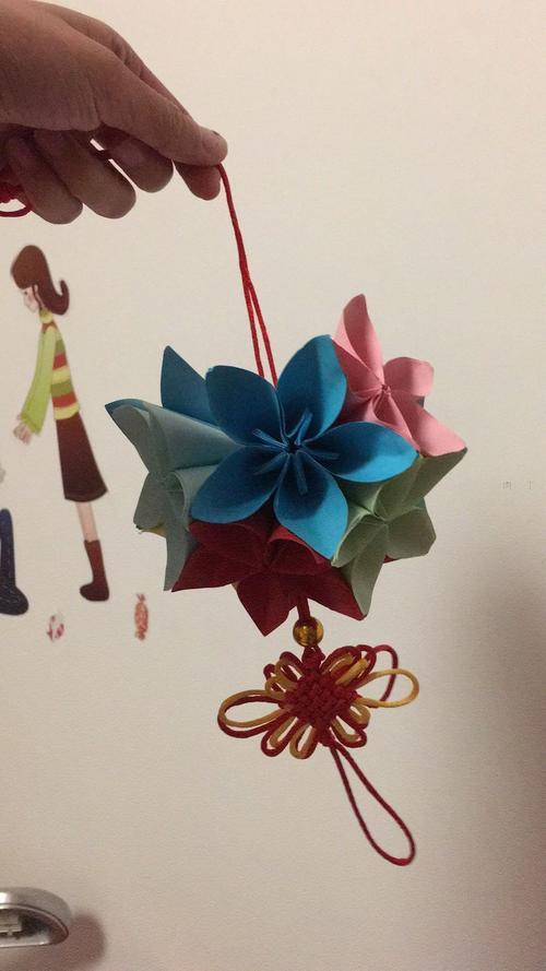 diy灯笼花球灯笼折纸方法详细步骤图解