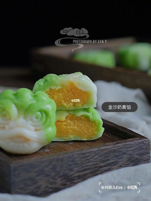 高颜值国风92翡翠冰皮月饼04来吃块翡翠吧7815_翡翠_月饼