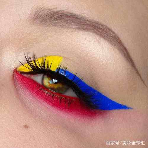一组颜色夸张的创意眼妆集锦!