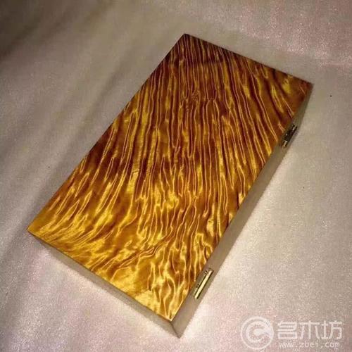 极品金丝楠小叶桢楠凤尾纹首饰盒