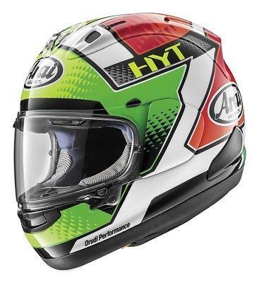 代购 摩托车头盔 arai corsair-x 绿色印花赛车全盔男 防摔抗冻