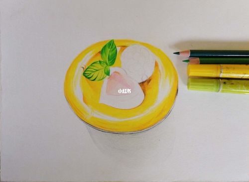 彩铅蛋挞_彩铅_蛋挞_马克笔_文化_绘画