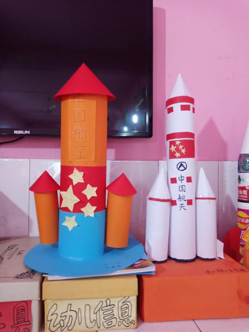 看这是宝爸宝妈和我们的小宝宝们的科技创意手工作品.