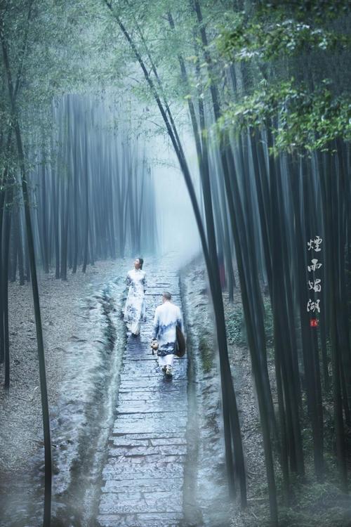 烟雨江南的温婉美女古风摄影