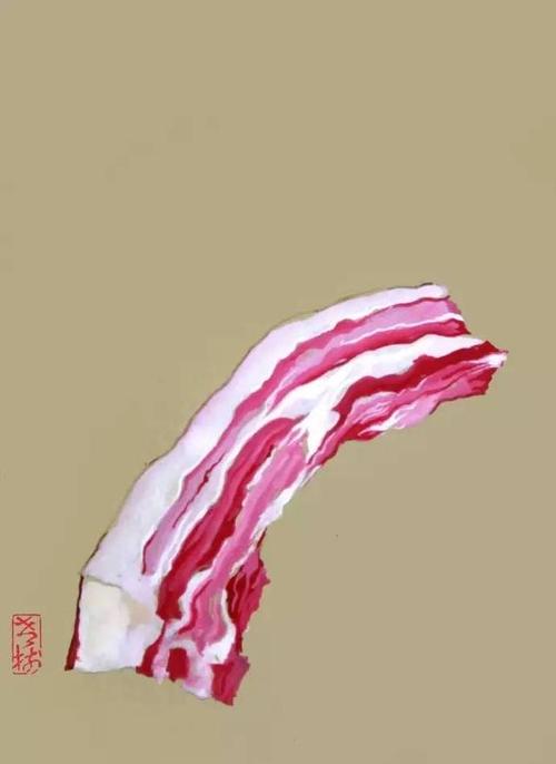 在鲜花的背后,在爱情的背后, 在荣耀和幸福的背后,我只看到一块五花肉