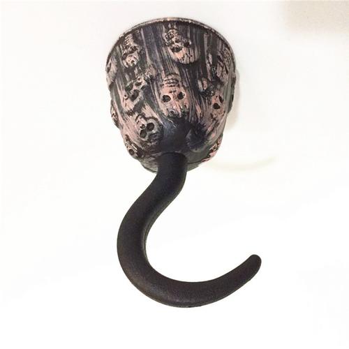 万圣节装扮道具海盗船长鹰吊钩 无手惊悚手钩 舞会化妆套手弯钩