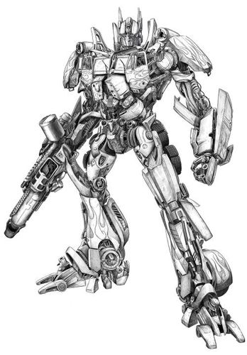 擎天柱简笔画图片