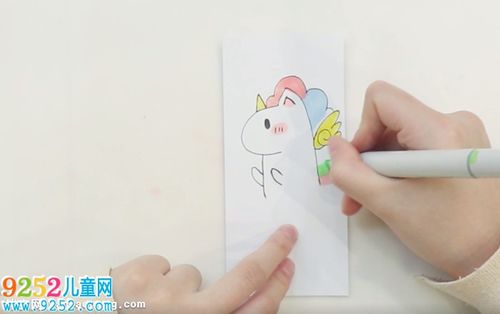 独角兽书签怎么做? 书签