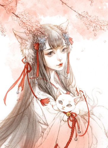 古戈力 古风 人物 狐狸 插画 教程