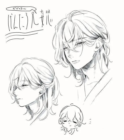 绘画素材别再画同一个发型啦日系男生发型参考大全