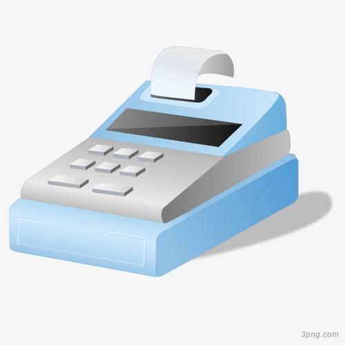 卡通刷卡机设计矢量图