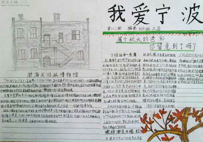 家乡宁波手抄报图片大全-12p