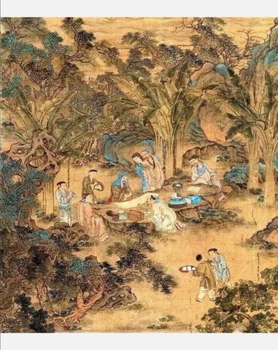 明仇英西园雅集图